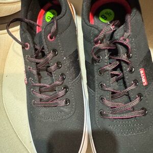 Levi's Black Sneakers with White Sole and Red Tag